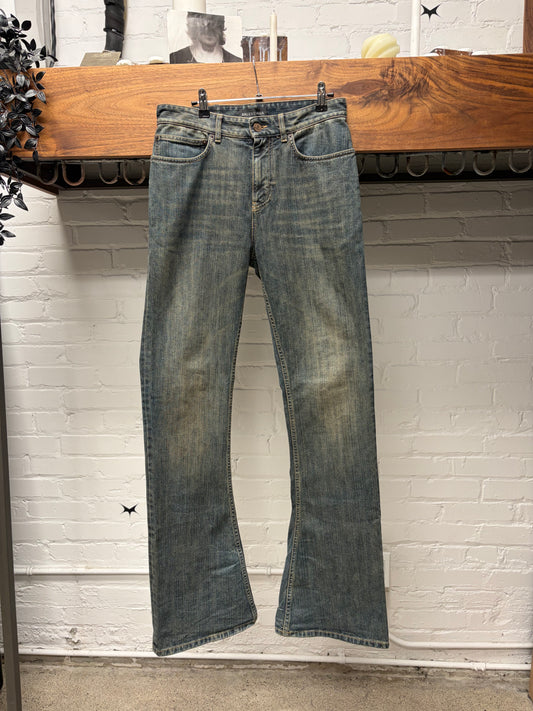 SS2025 Balenciaga ‘Lost Tapes’ Flared Dirt Wash Denim