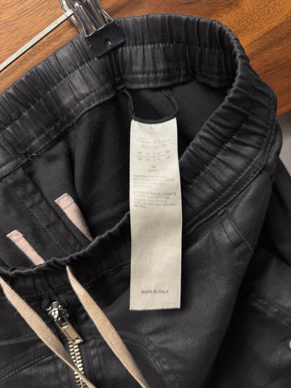 SS2020 Rick Owens ‘Tecautl’ Waxed Black ‘Bauhaus’ Cargos
