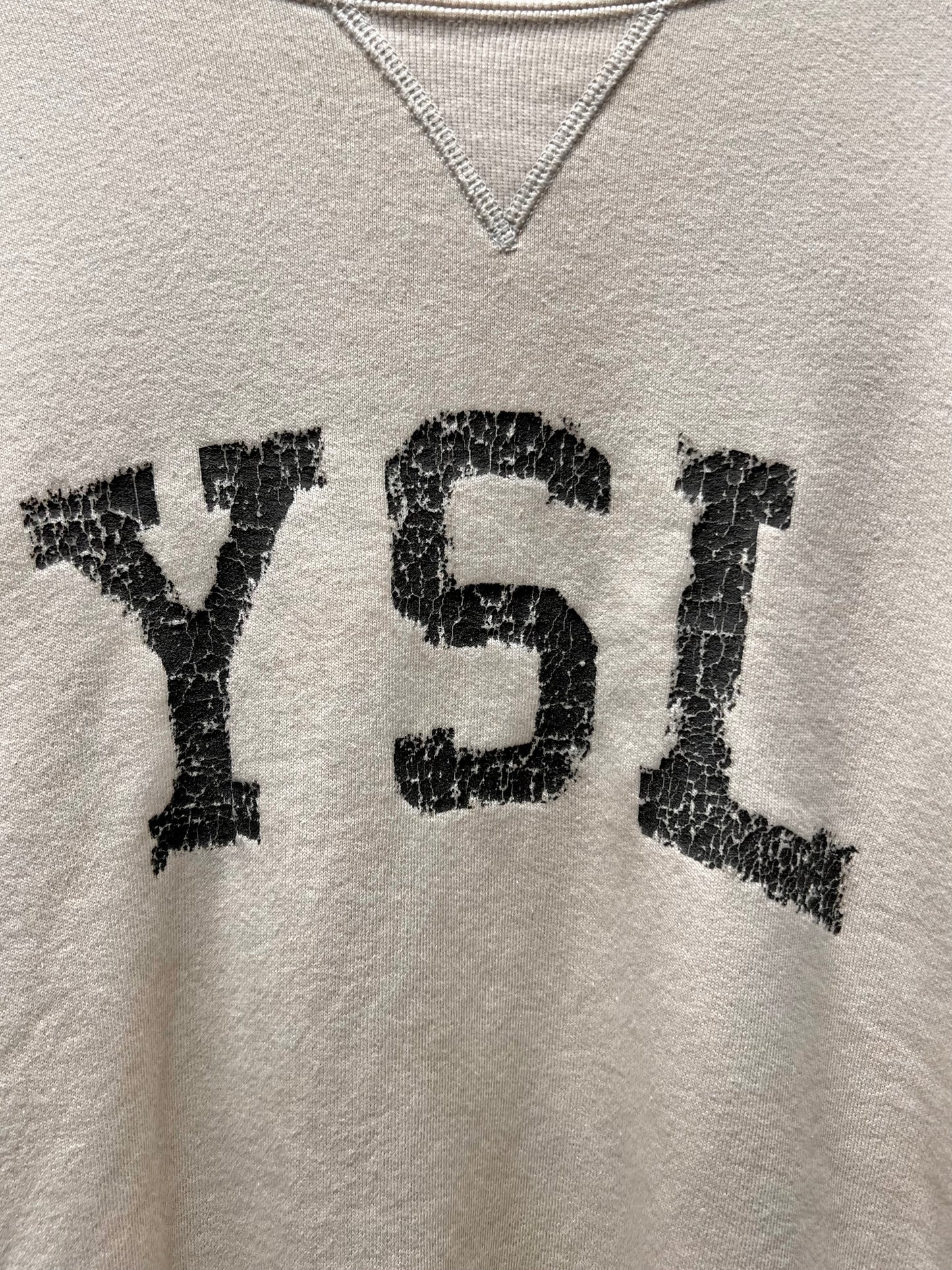 2021 Saint Laurent ‘YSL’ Varsity Logo Sweatshirt