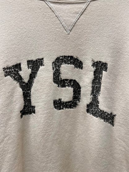 2021 Saint Laurent ‘YSL’ Varsity Logo Sweatshirt