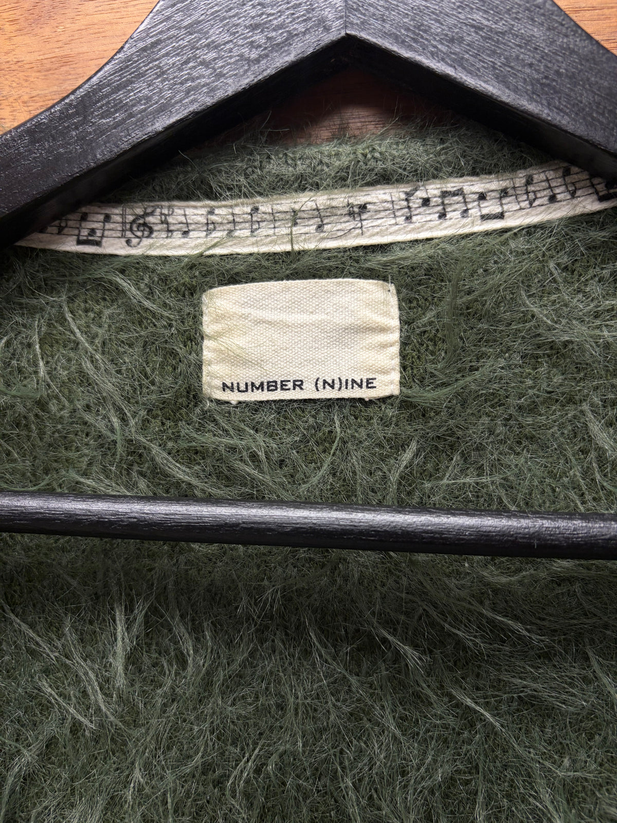 Number (N)ine Mohair Shag Knit ‘Kurt Cobain Inspired’ Cardigan