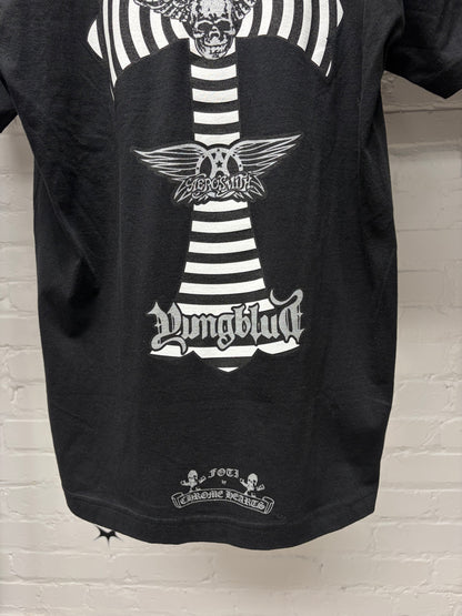 Chrome Hearts x Yungblud/Aerosmith Collaborative Cross Back Graphic T-Shirt