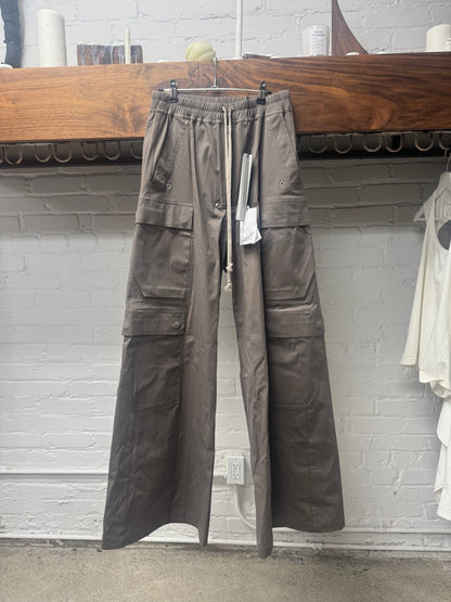 SS2025 Rick Owens ‘Hollywood’ Cargobela Dust Brown Cargo Pants