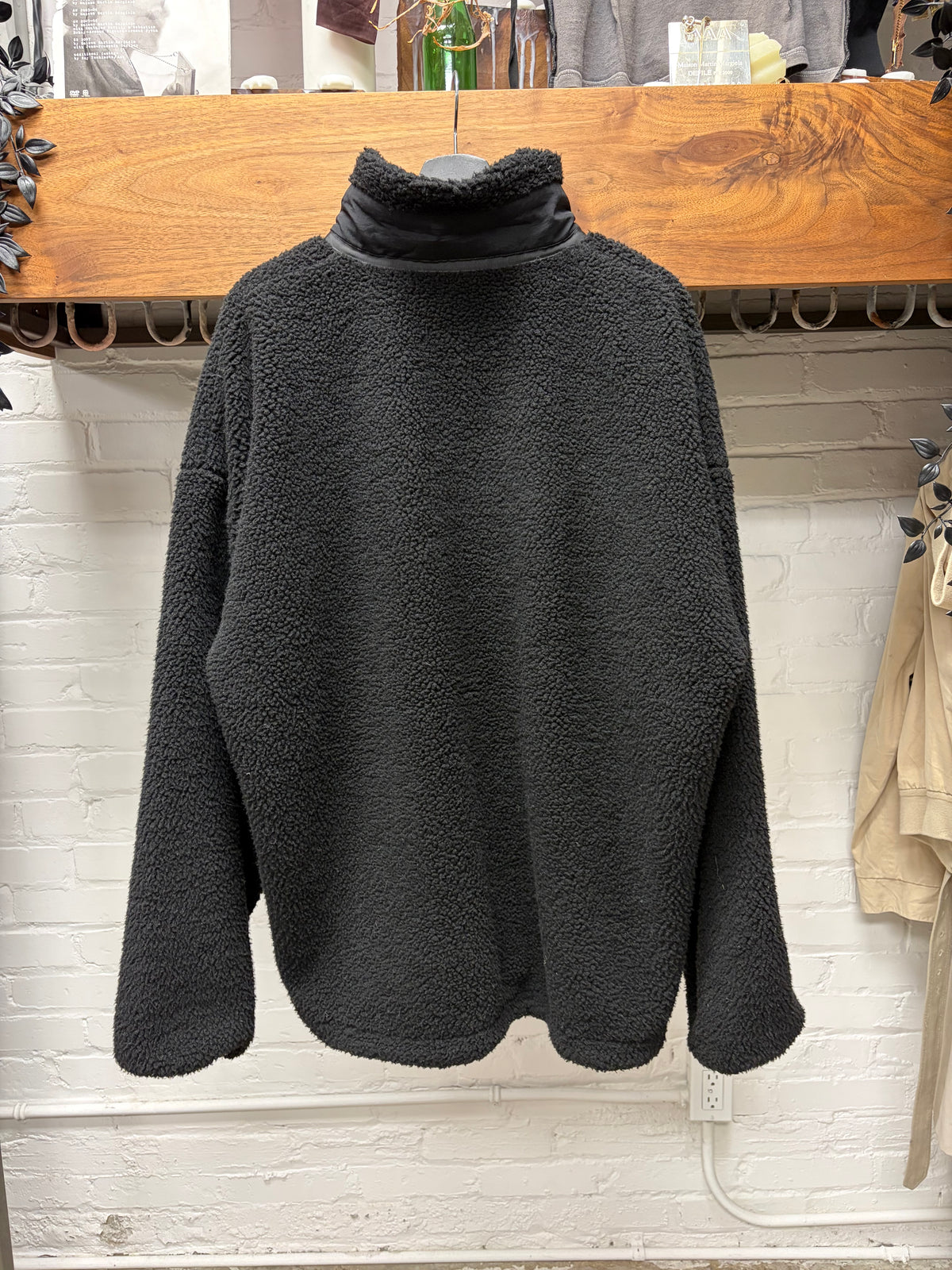 Y-Project ‘Paris Best’ Black/White Jacquard Zip-Up Fleece Sweater