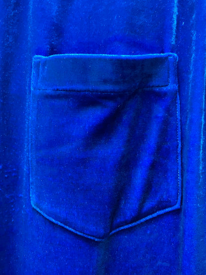 SAMPLE Balenciaga Blue Velour Lounge Pants
