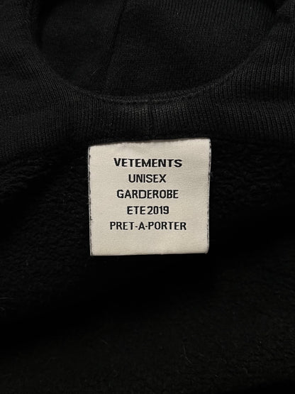 SS2019 Vetements ‘Russian Idol’ Gimp Zip Up Hoodie