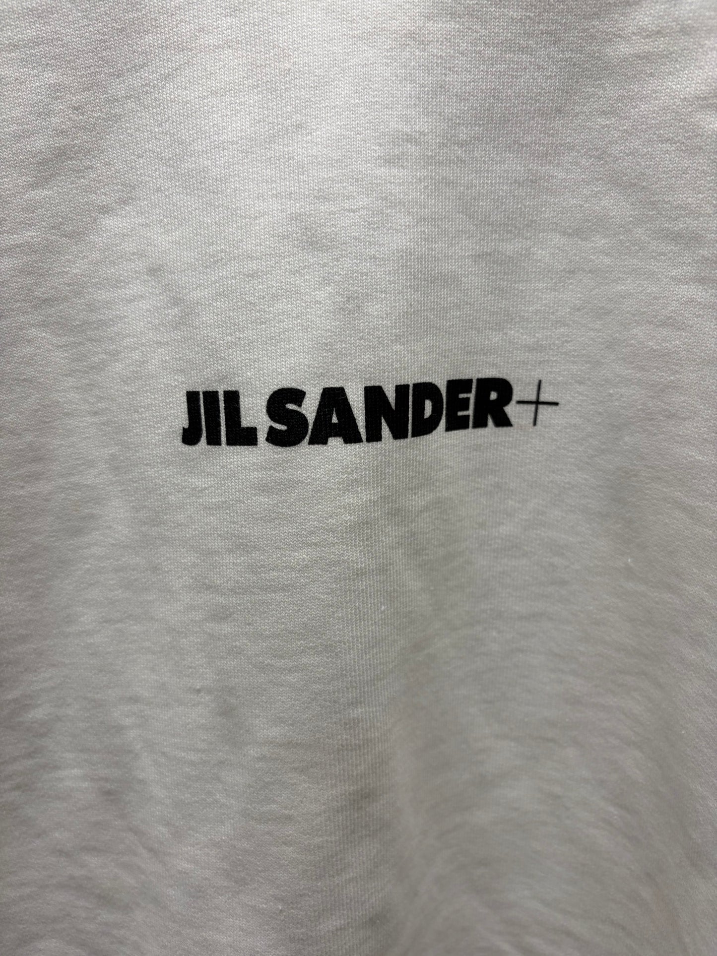 Jil Sander White ‘Minimal Logo’ Cotton Sweatshirt