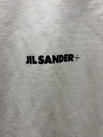 Jil Sander White ‘Minimal Logo’ Cotton Sweatshirt