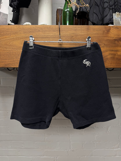 Chrome Hearts Black ‘CH Embroidered Logo Thermal Cotton Shorts