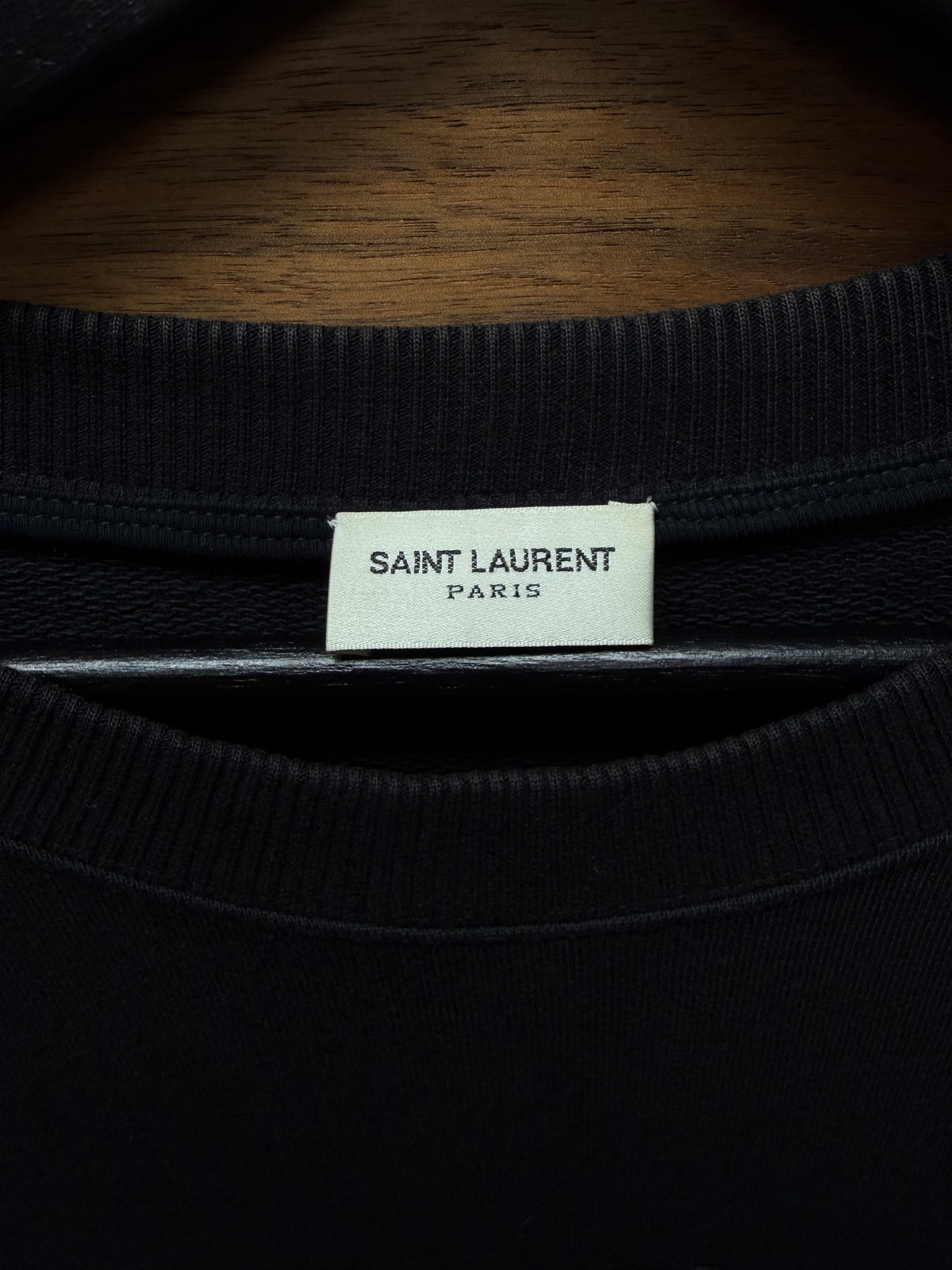 2017 Saint Laurent ‘Sweet Dreams’ Rainbow Shark Patch Sweatshirt