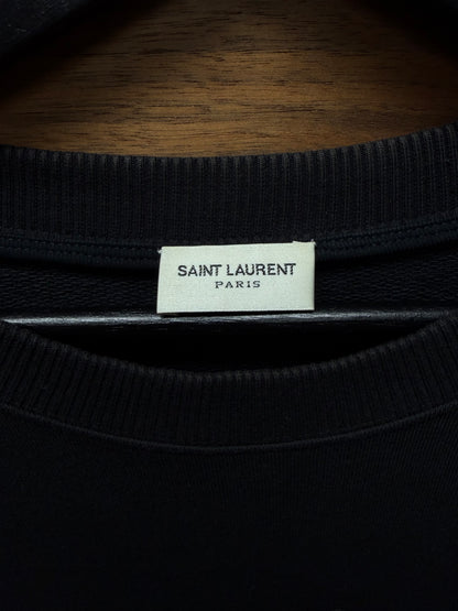 2017 Saint Laurent ‘Sweet Dreams’ Rainbow Shark Patch Sweatshirt