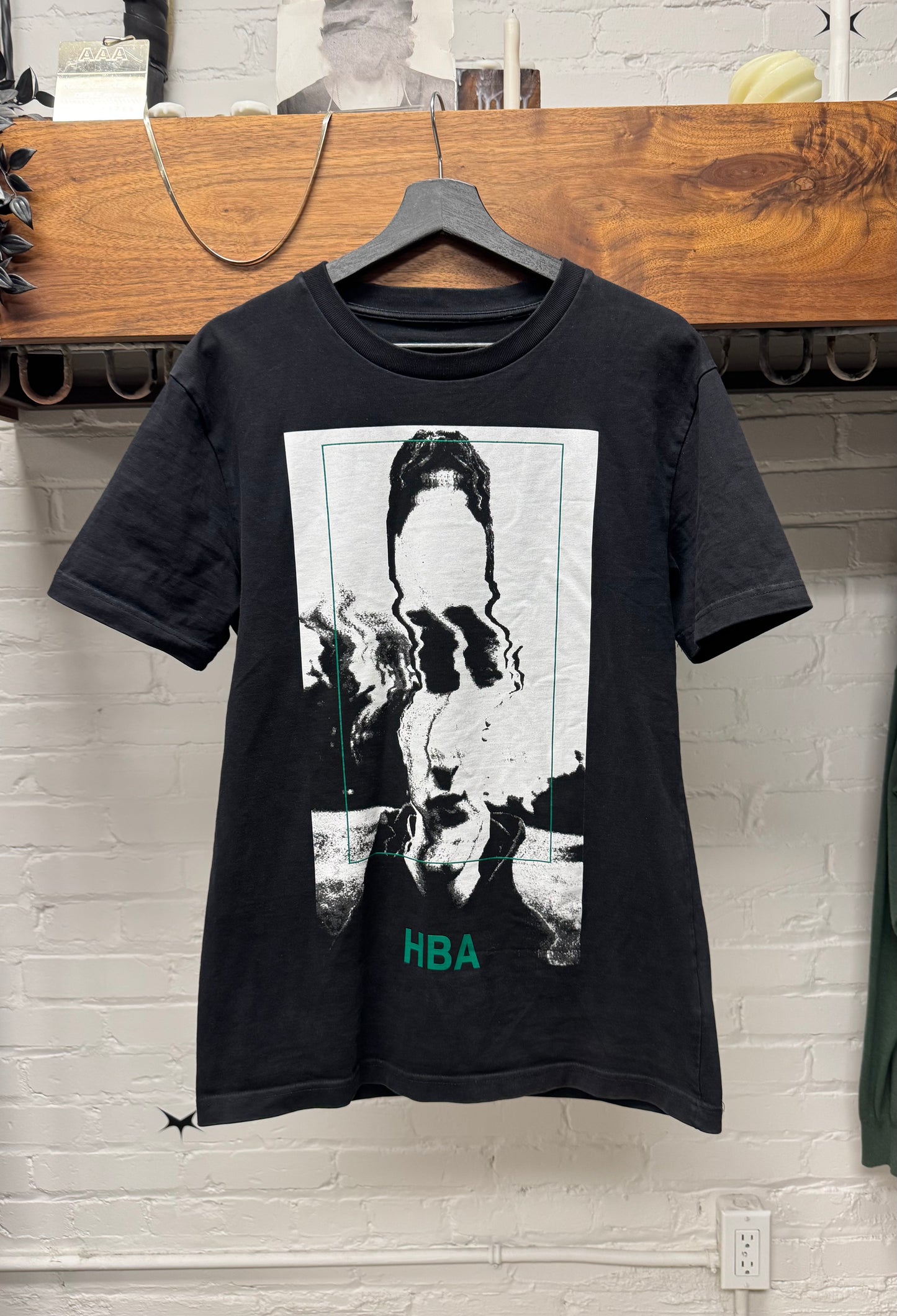 Hood by Air ‘Distorted Faces’ Black Graphic T-Shirt