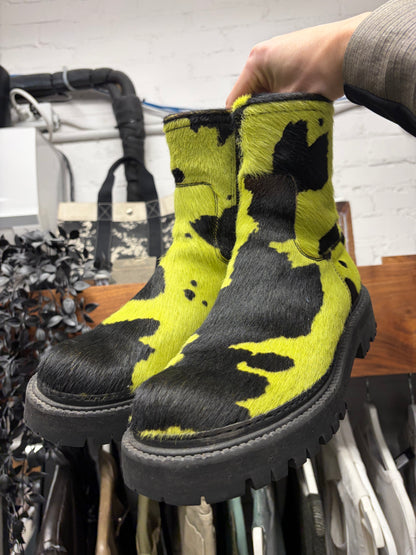 Camperlab ‘Eki’ Pony-Hair Cowhide Ankle Boots