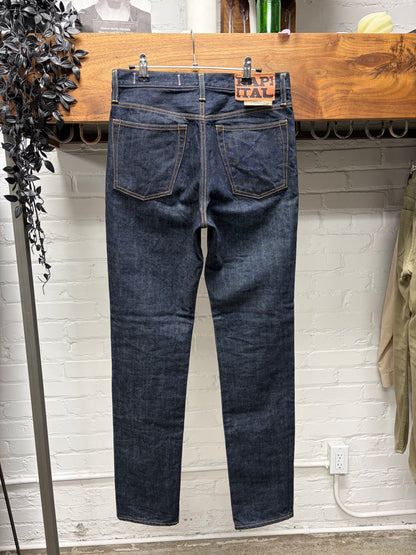 Kapital Raw Indigo Blue Skinny Jeans