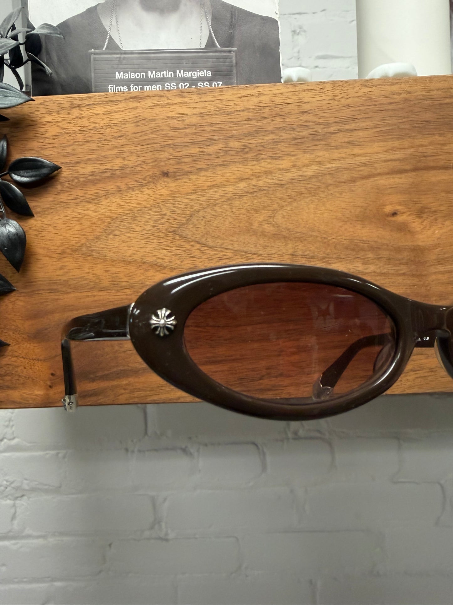 Chrome Hearts ‘Tart’ Brown Oval Shape Sunglasses