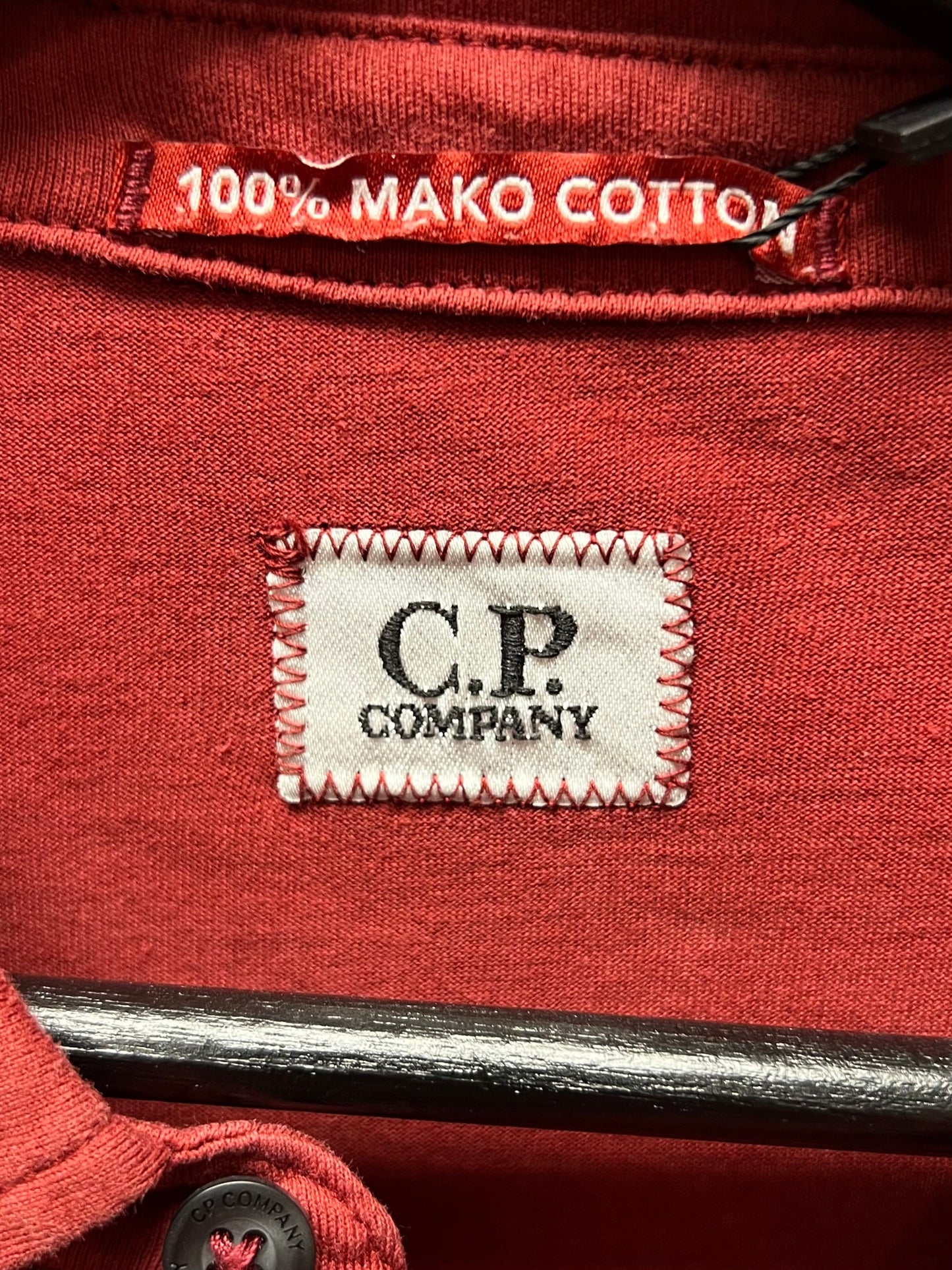 C.P. Company Embroidered Logo Long Sleeve Polo