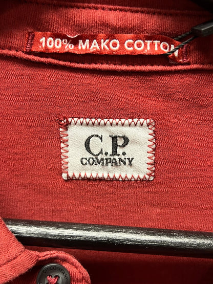 C.P. Company Embroidered Logo Long Sleeve Polo
