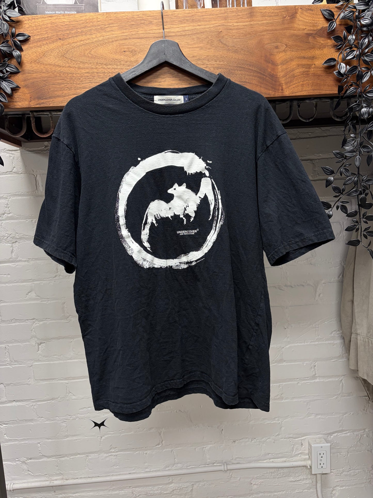 AW2020 Undercover ‘Bat’ Black/White Graphic T-Shirt