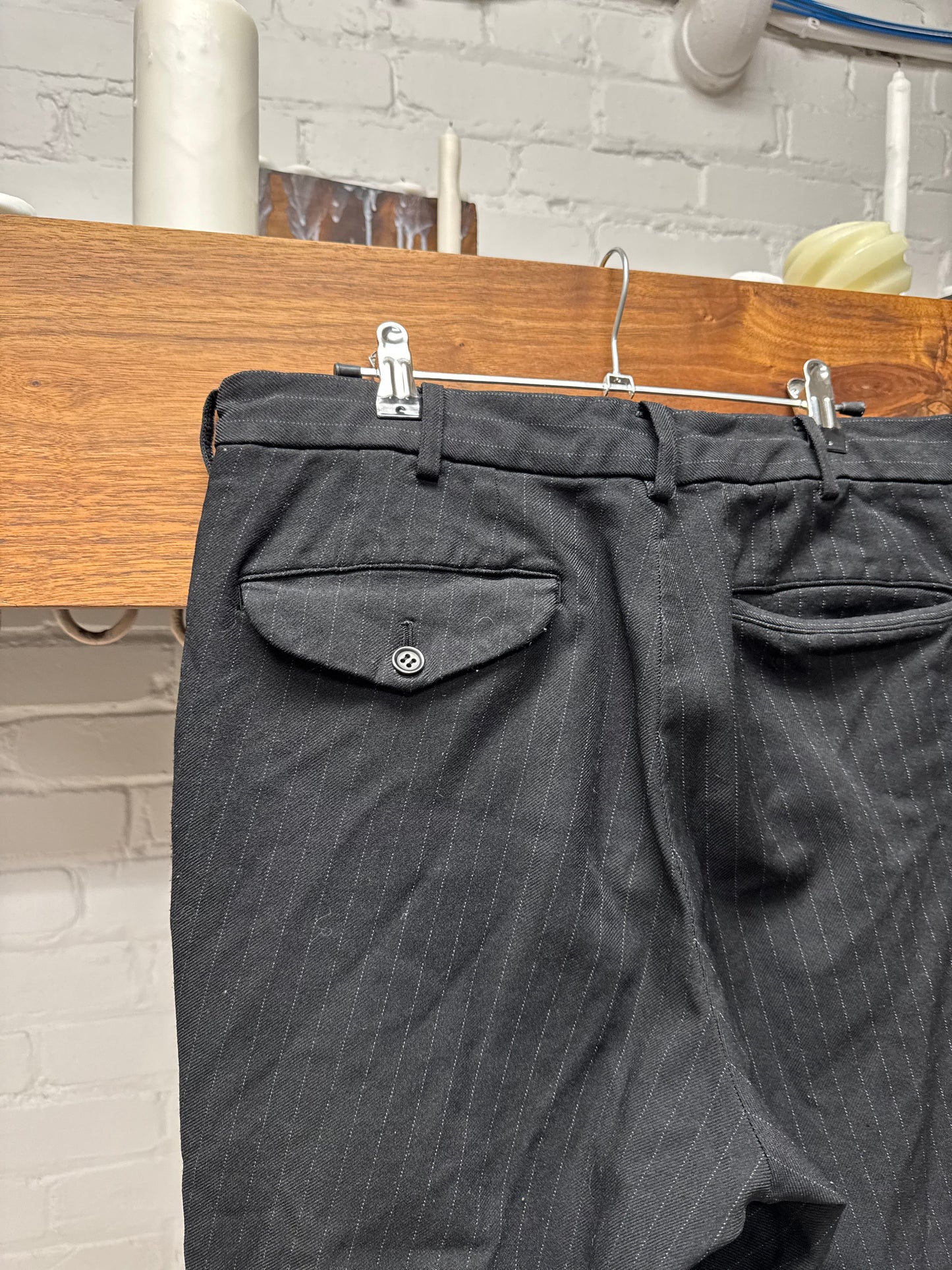 Comme Des Garçons BLACK 3/4 Length Pinstripe Pants