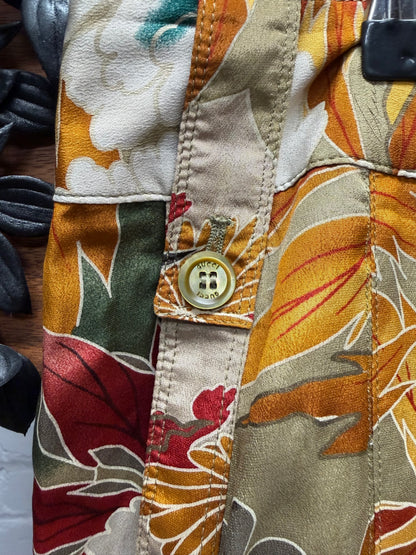 SS2003 Gucci by Tom Ford Runway Silk Floral Trousers