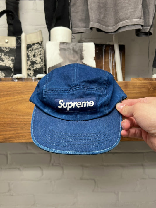 AW2024 Supreme Denim ‘Box Logo’  5 Panel Strap-Back Hat