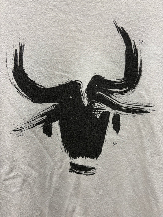 Saint Laurent ‘Year of the Bull’ White Graphic T-Shirt