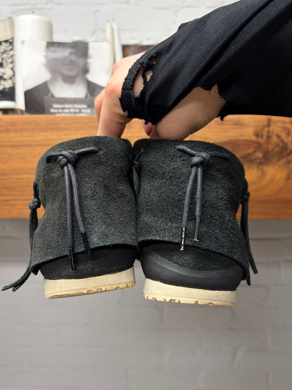 Visvim ‘FBT Lhamo Folk’ Black Suede Tassel Sneakers