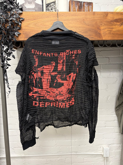 Enfants Riches Deprimes ‘Dunked Dorothy’ Type O-Negative Thrashed Long Sleeve Shirt