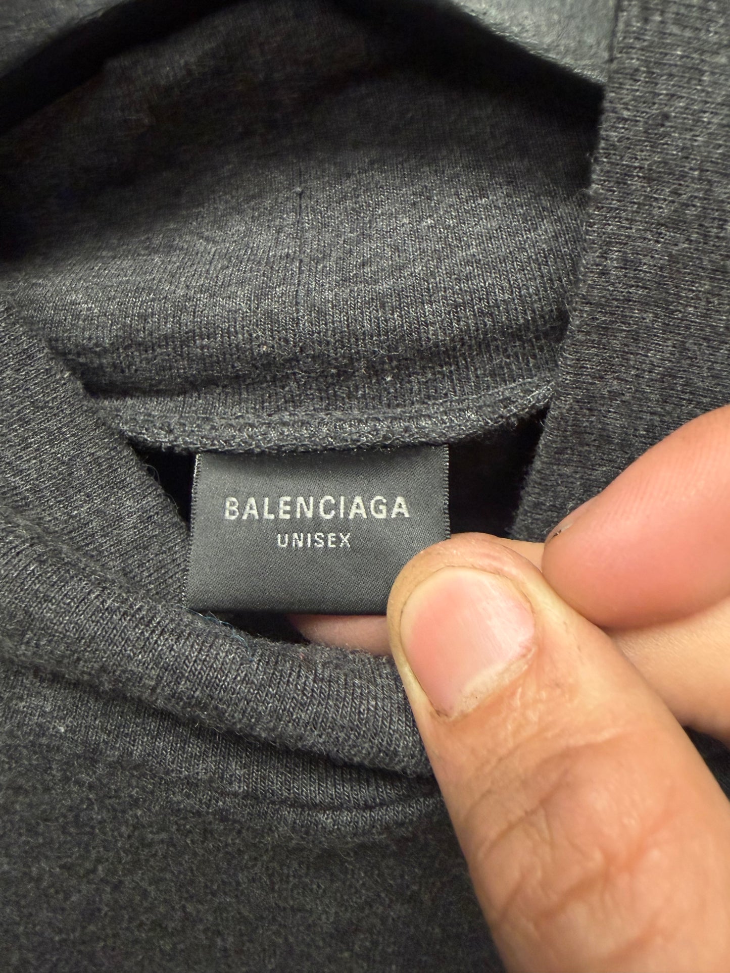 2023 Balenciaga ‘Shoulder Padded’ Grey Long Sleeve Shirt