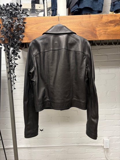 SS2020 Rick Owens ‘Tecuatl’ Dracubiker Black Calfskin Leather Perfecto Jacket