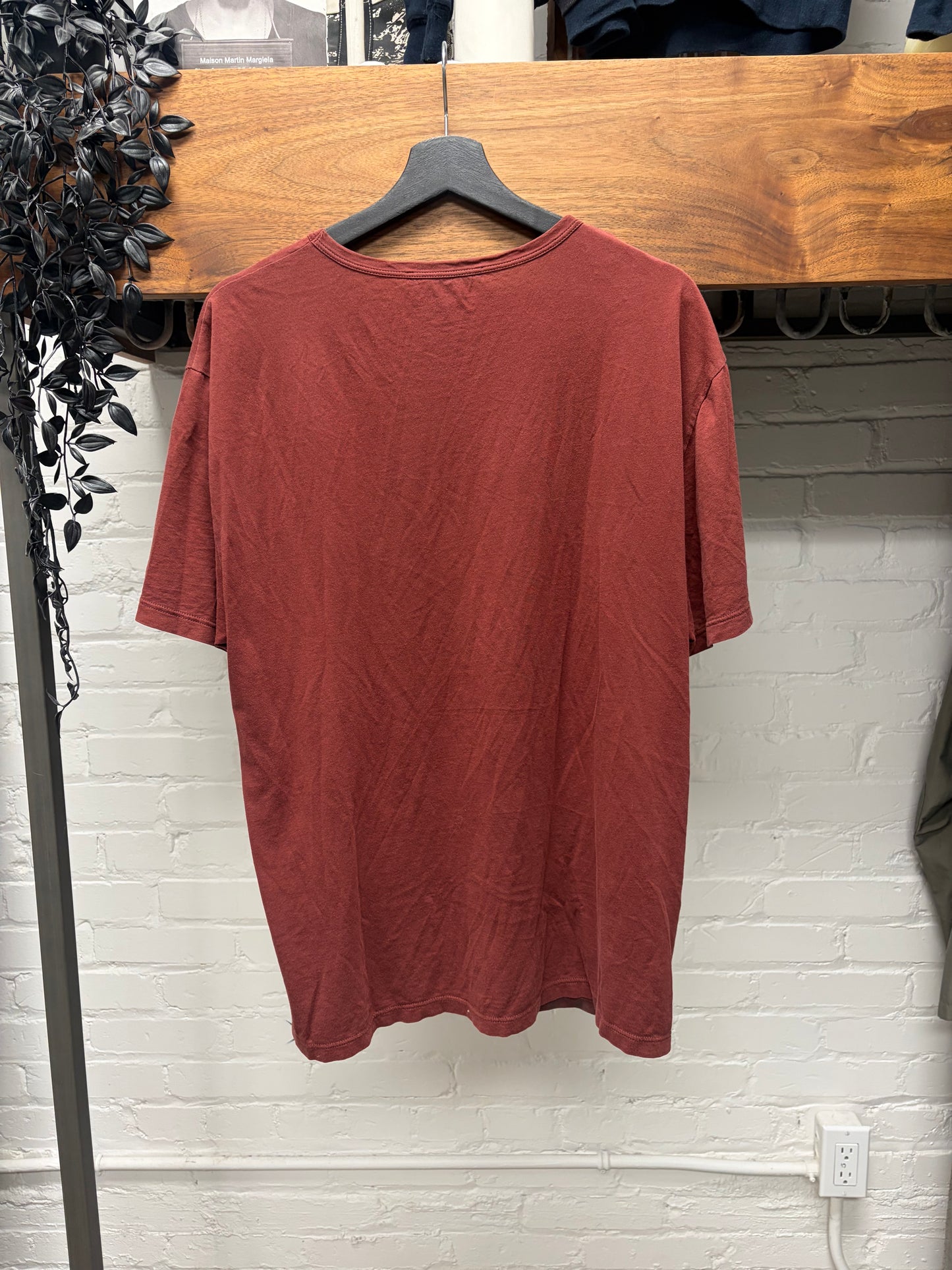 2000s Gucci ‘Check/Monogram Print’ Red/Grey T-Shirt