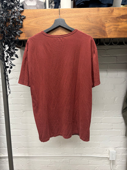 2000s Gucci ‘Check/Monogram Print’ Red/Grey T-Shirt