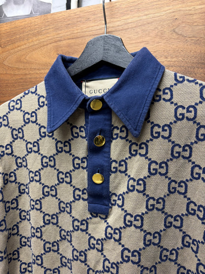 Gucci ‘Guccisima’ Monogram Brown/Blue Polo