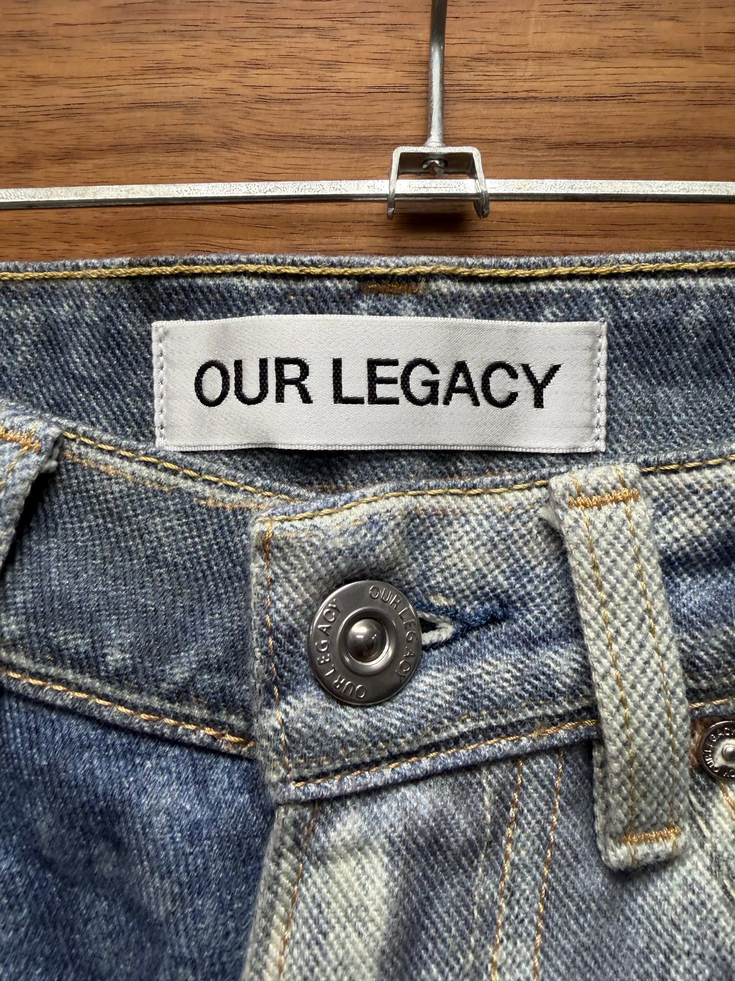 Our Legacy Trompe L’œil ‘Third Cut’ Washed Blue Denim