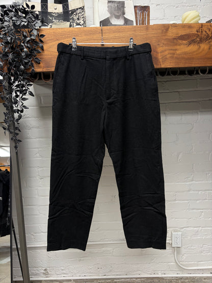 Jil Sander x Uniqlo Black Slim/Straight Cut Wool Trousers