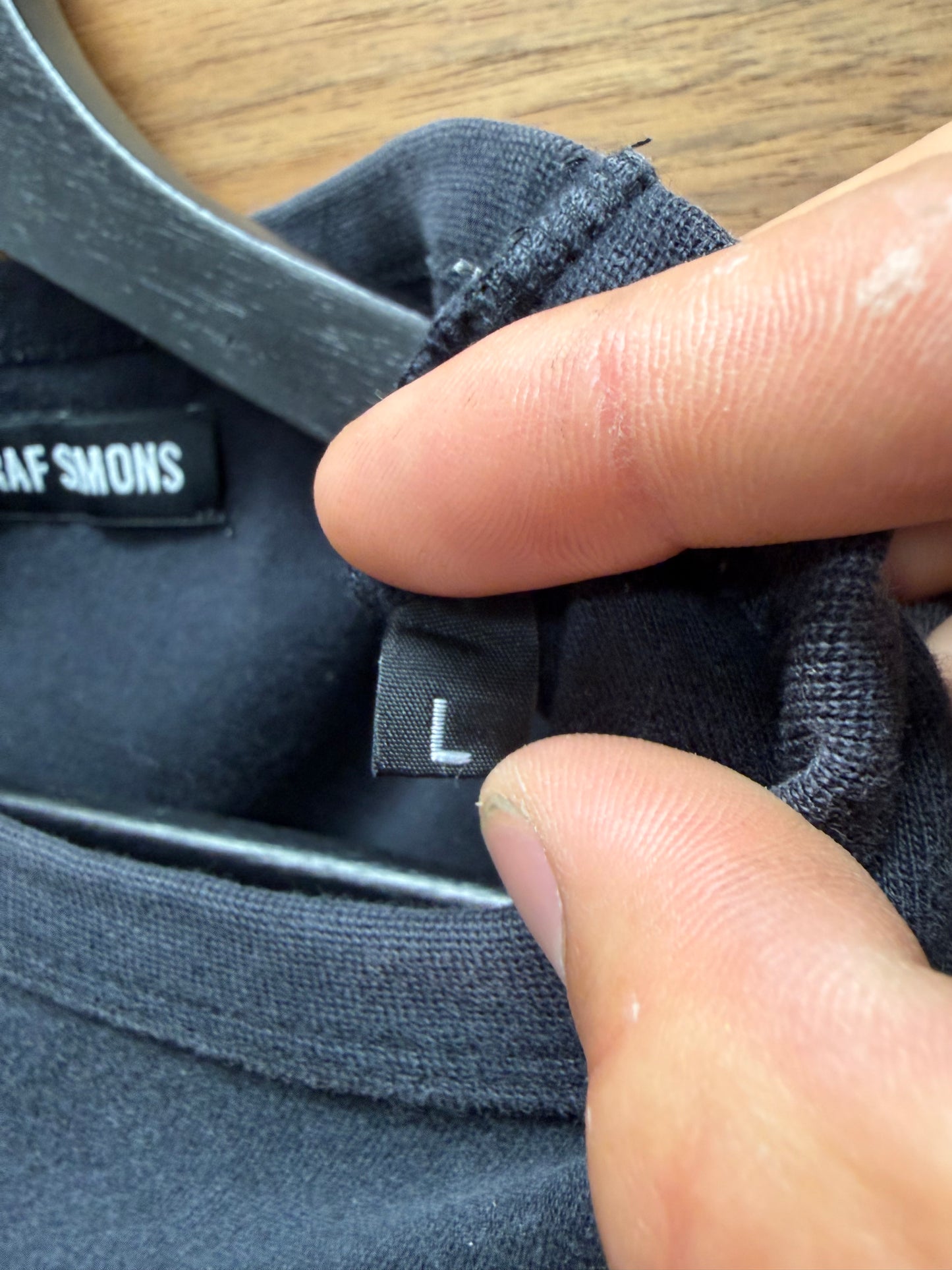 SS2014 Raf Simons ‘New Silhouette’ Faded Black Graphic T-Shirt