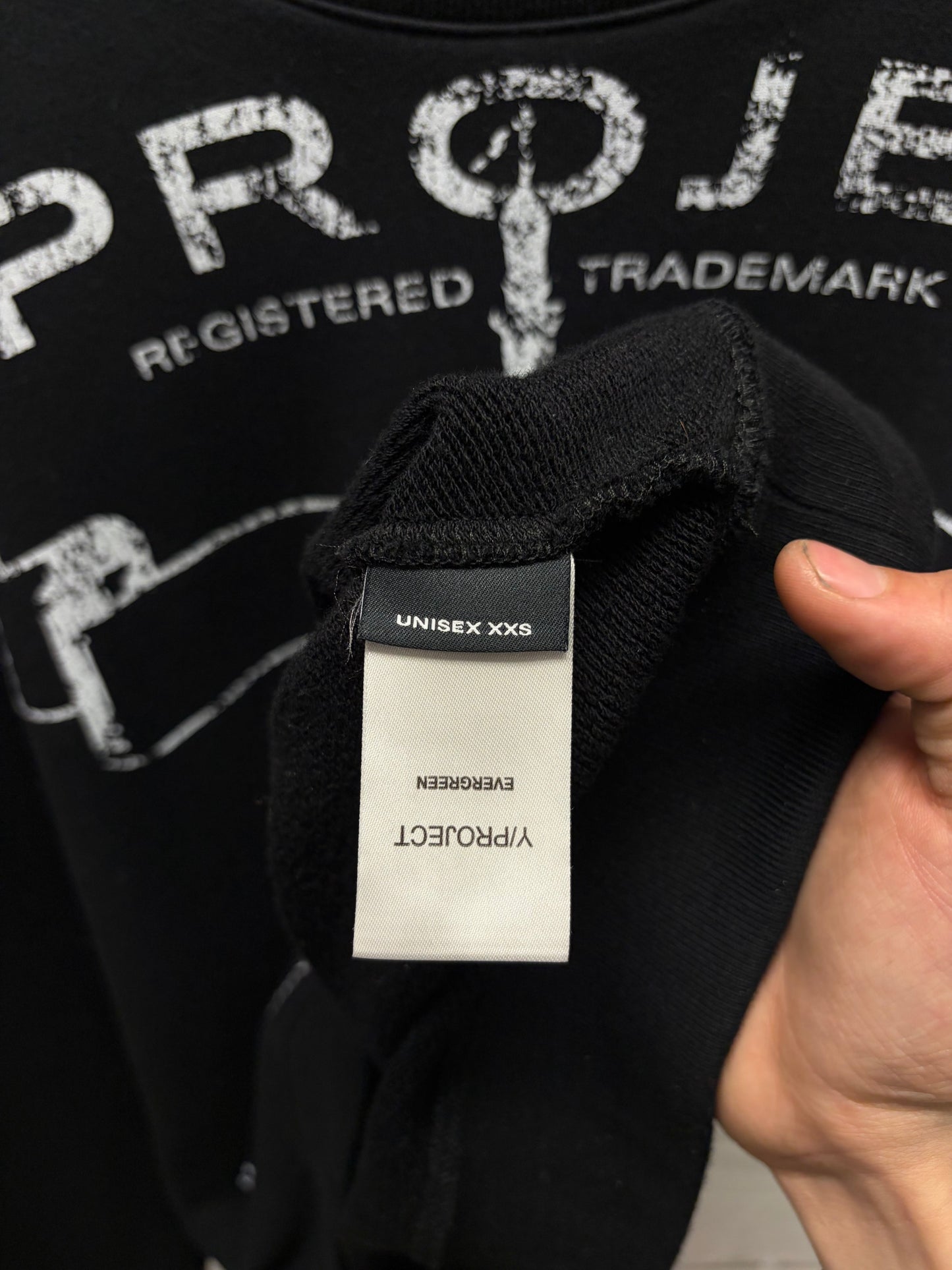 Y-Project ‘Trademark’ Black Oversized Sweatshirt