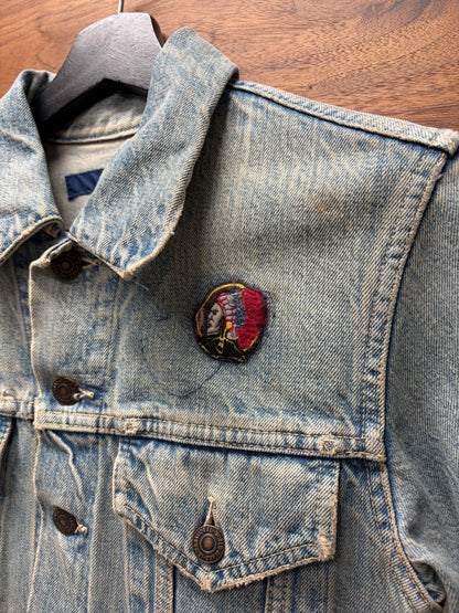 Kapital ‘Sunrise Puebelo’ Studded Western Style Light Wash Denim Shirt