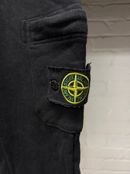Stone Island Badge Logo Black Sweatpants