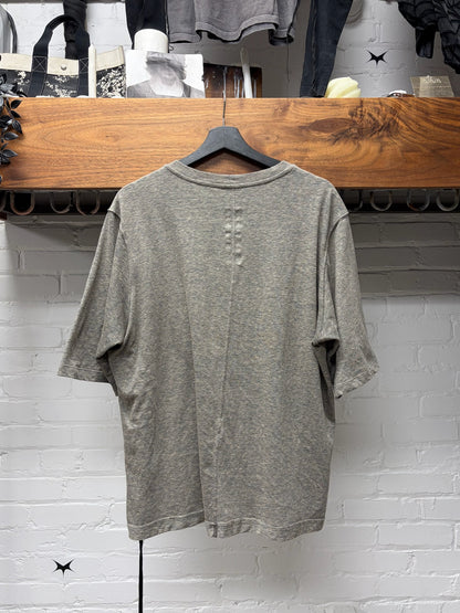 Rick Owens DRKSHDW ‘Temple’ Melange Grey ‘Level’ Oversized T-Shirt