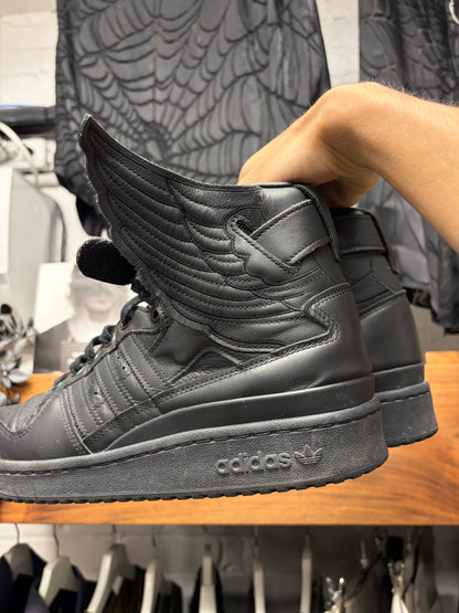 Jeremy Scott x Adidas ‘Wings 4.0’ Triple Black High Top Sneakers