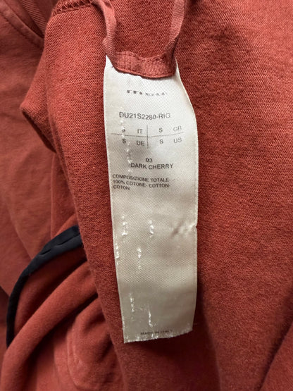 Rick Owens Dark Cherry ‘Gimp’ Full Zip Hoodie