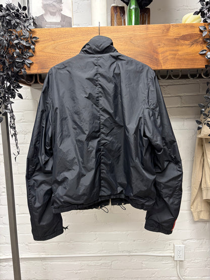 Vintage Prada Black Nylon Sport Jacket with Ribbed Liner