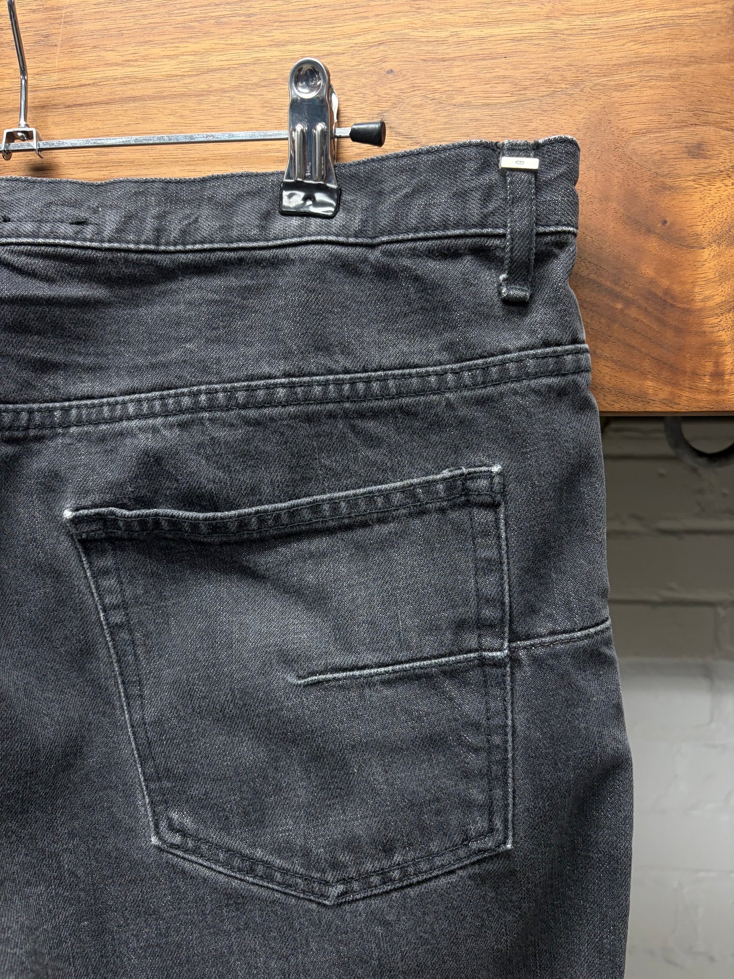Dior Homme ‘Clawmark’ Washed Grey Skinny Jeans