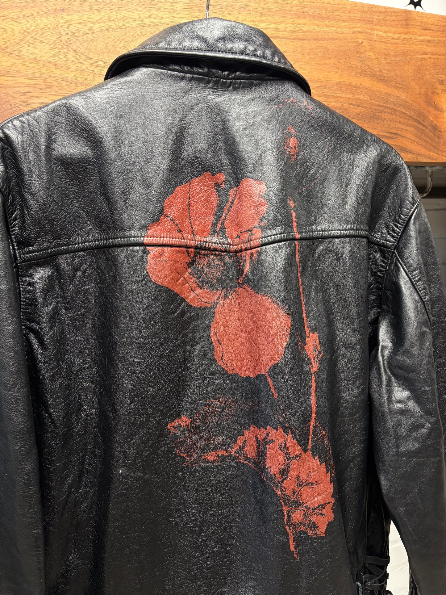 AW2024 Enfants Riches Deprimes ‘Midnight Oil’ Black Leather Jacket