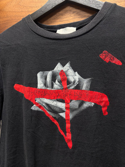AW2016 Dior ‘4Roses’ Black/Red Graphic T-Shirt