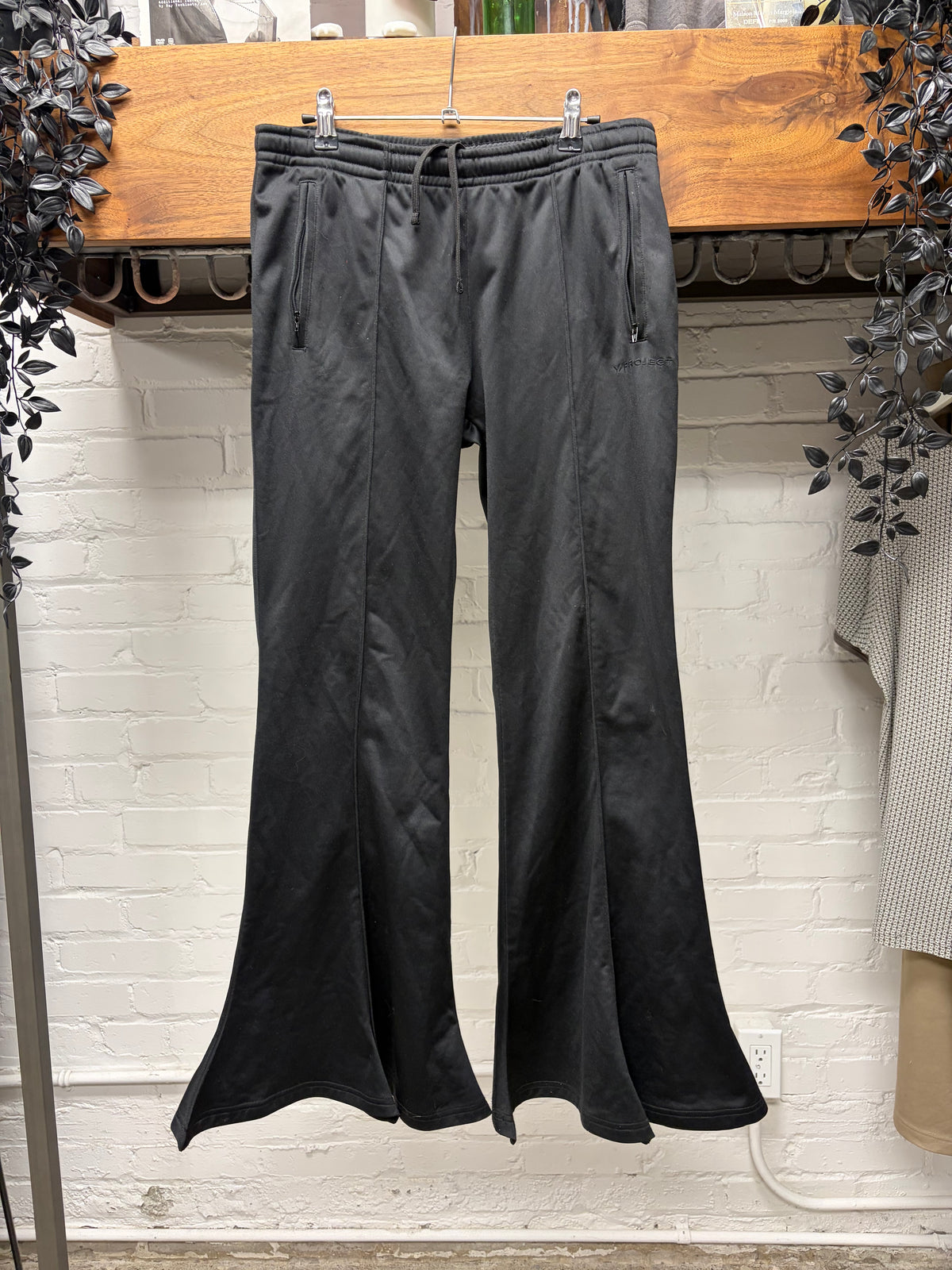 Y-Project ‘Trumpet’ Black Flared Leg Track Pants