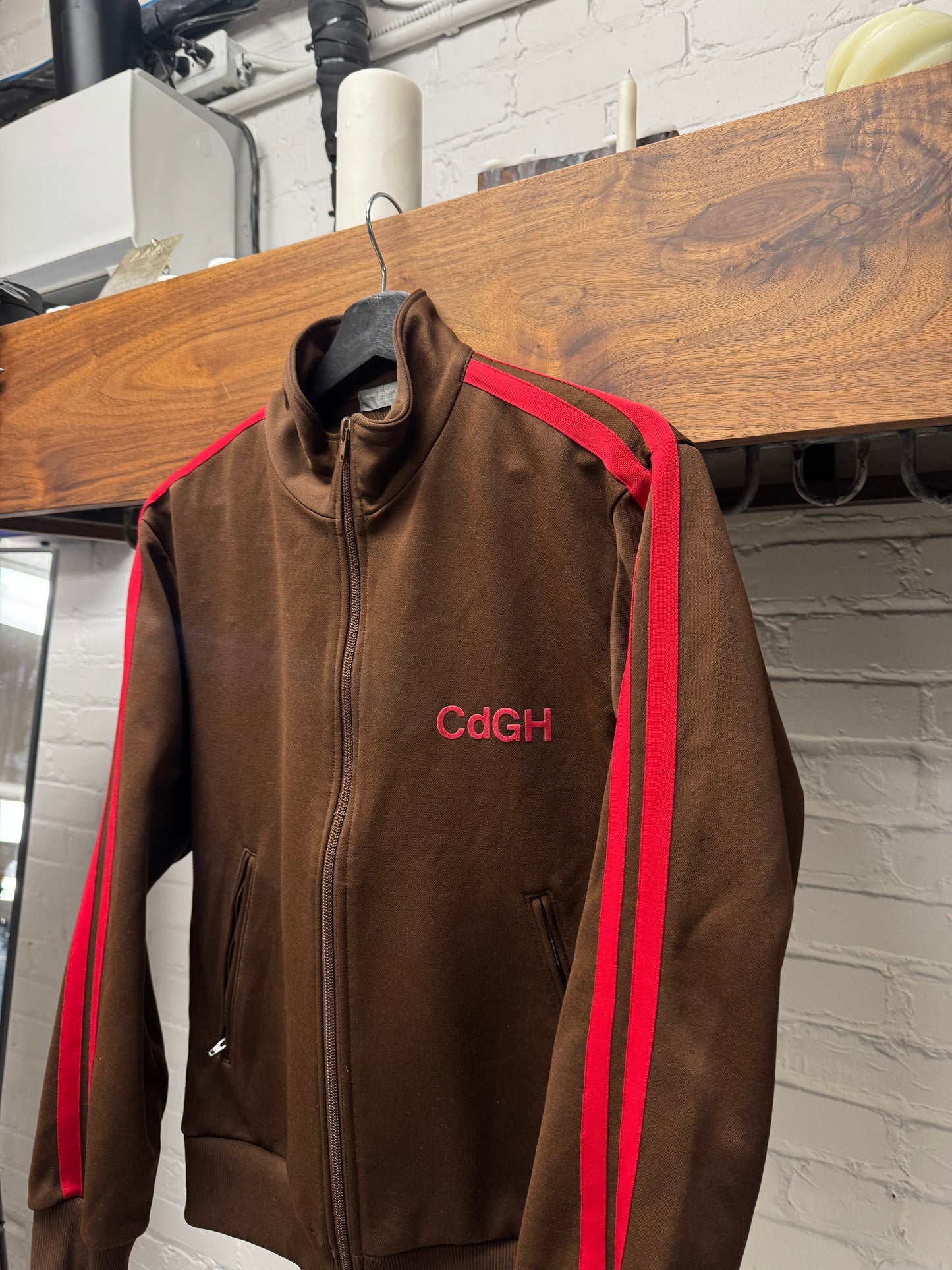 SS2002 Comme Des Garçons Homme ‘CDGH’ Brown/Red Track Jacket