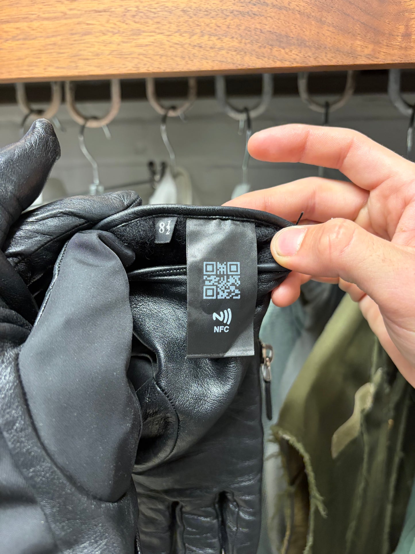 AW2021 Prada by Raf Simons Re-Nylon/Napa Leather Hybrid Gloves