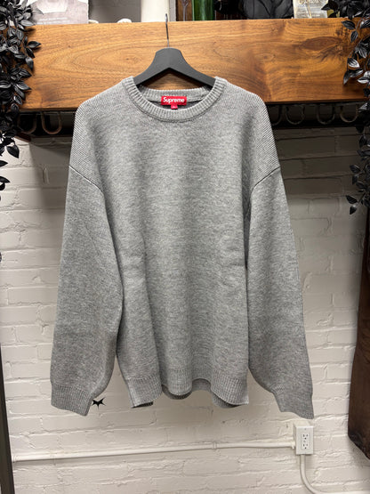 AW2024 Supreme x Thrasher ‘Cross Logo’ Grey Knit Sweater